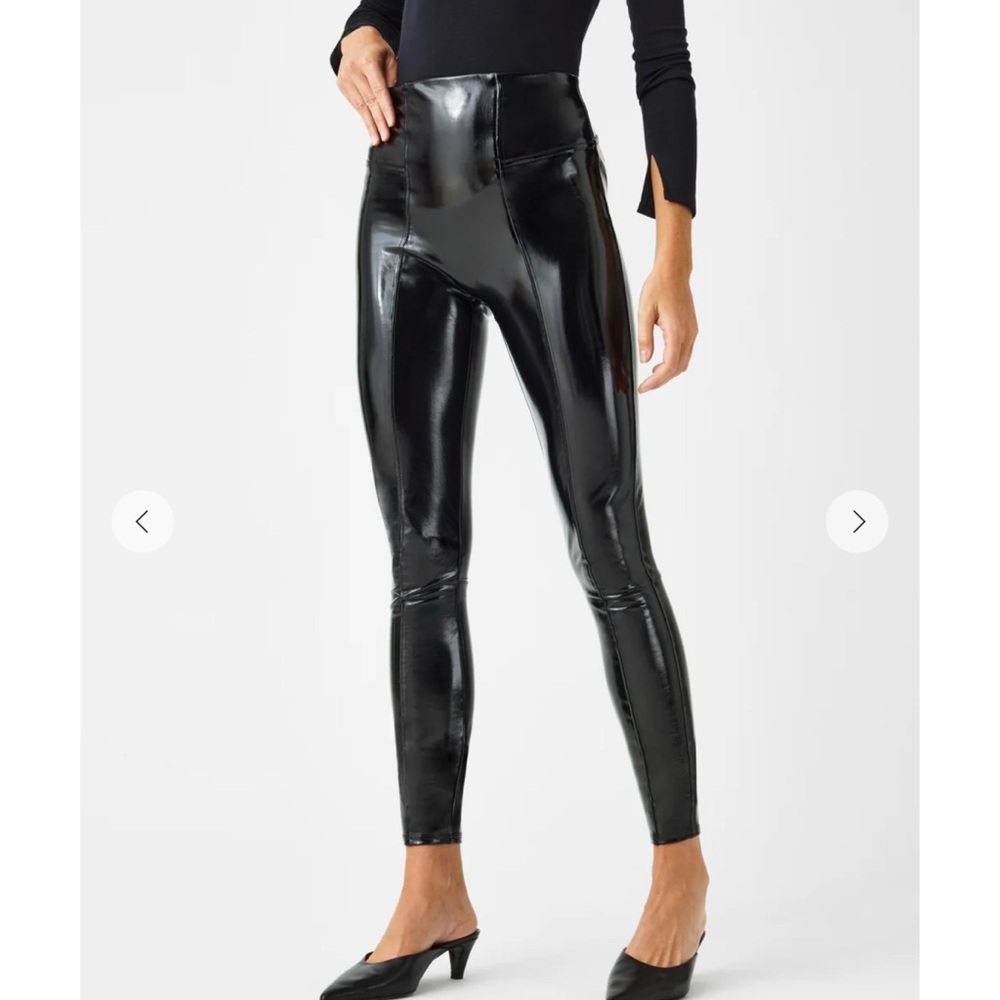 SPANXshape™ Faux Leather Patent Leggings